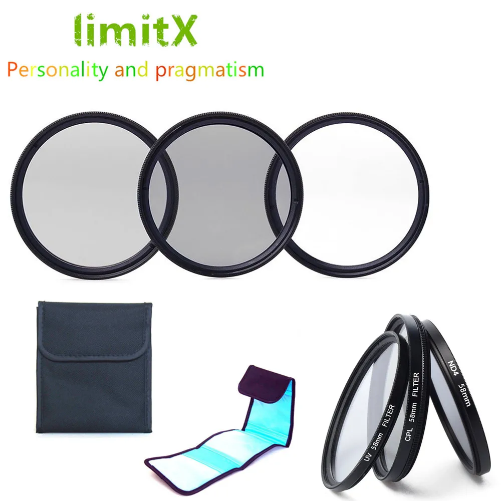 

62mm UV CPL ND4 Filter kit & 3 Pack Filter Case for Panasonic Lumix FZ1000 DMC-FZ1000 Camera / HC-VX1 VX1 HC-VXF1 VXF1 Camcorder