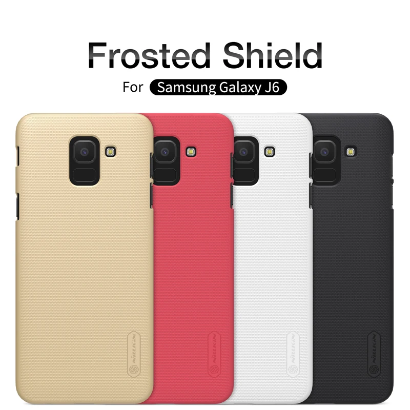 

for Samsung Galaxy J6 case plastic cover 5.6" Nillkin frosted case for Samsung Galaxy J6 coque funda capa on phone bags J600F