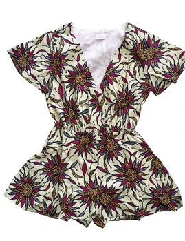 

Nigerian Festival Outfit African Traditional Clothing For Women Short Sleeve Suit Ankara Short Suit African Jumpsuit Clothes