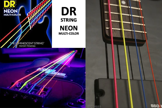Д-р K3 Hi-def неоновый свет многоцветный люминесцентные для бас-гитары, светильник 40-100 или Средний 45-105 или 5 струн 45-125