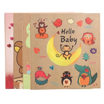 

300 Pockets Interleaf Big High Capacity Photo Album Wedding Baby Kids Photo Album Cartoon Photo Album for 5 Inch 6 Inch Photos