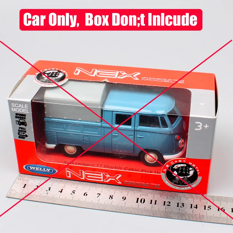 1/36 мини Welly T1 двойной кабины Pickup автомобилей Грузовик грузовой фургон Комби