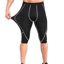 Running Shorts Skinny Men\'s Sports Gym fitness Compression Wear Under Base Layer Shorts Pants Athletic Tights