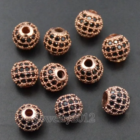 13 Black Zircon on Rose Gold