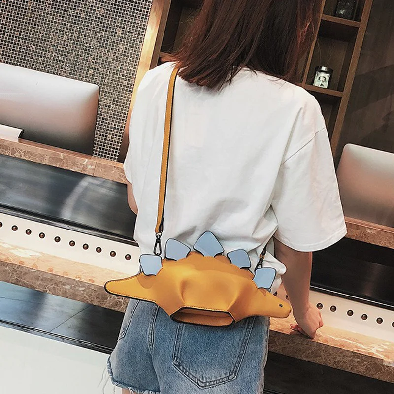 

Creative cartoon four-color dinosaur diagonal cross-body animal chameleon shoulder bag handbag children gift luxury bag