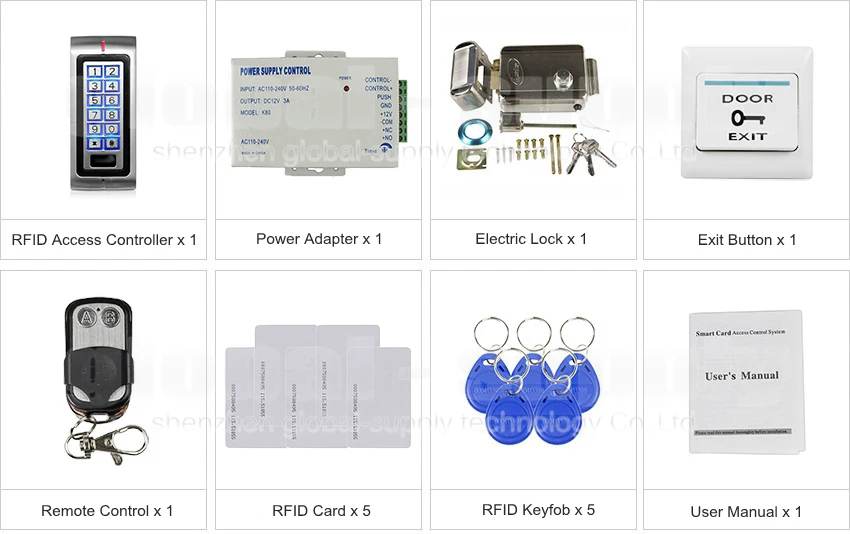 Diysecur RFID 125 кГц ID Card Reader Управление доступом комплект безопасности Системы+ электронный замок+ Дистанционное управление K2