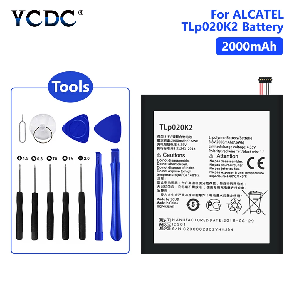 Литий-полимерный аккумулятор для Alcatel One Touch Idol 3 4 7 дюйма 6039H 6039K TLp020K1 | Мобильные