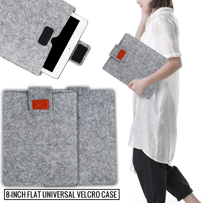 

Fashion Tablet Bag Unisex Felt Tablet Sleeve Case Breathable Portable Computer Bag Wear-Resistant for IPad