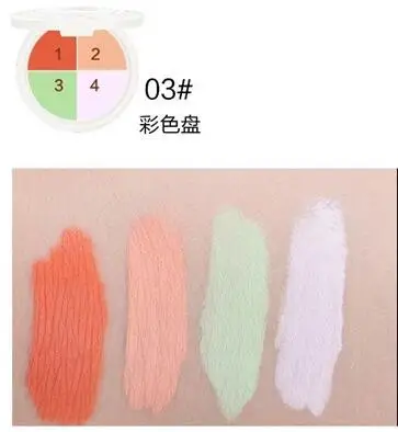 1pcs color 3 MAYCHEER snail moisturizing four color concealer, Shaping and covering the black circles of the eyes with spots and acne marks - Цвет: 1pcs color 3