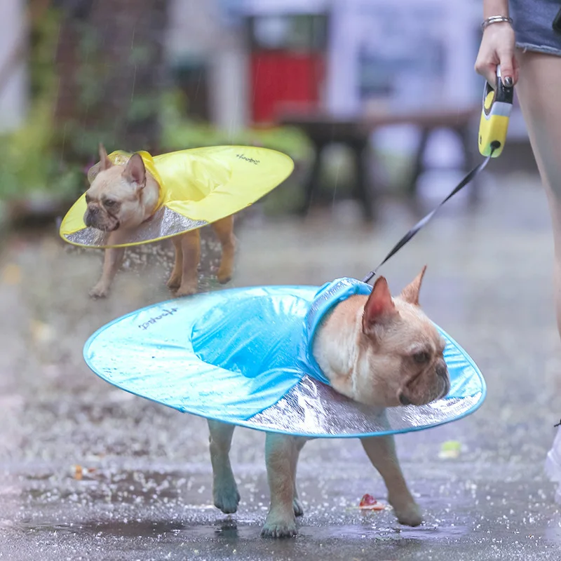 

HEYPET Pet Raincoat Flying Saucer Shape Four Foot Waterproof Cloak for Small Medium Large Dogs Pet Jumpsuit Overall