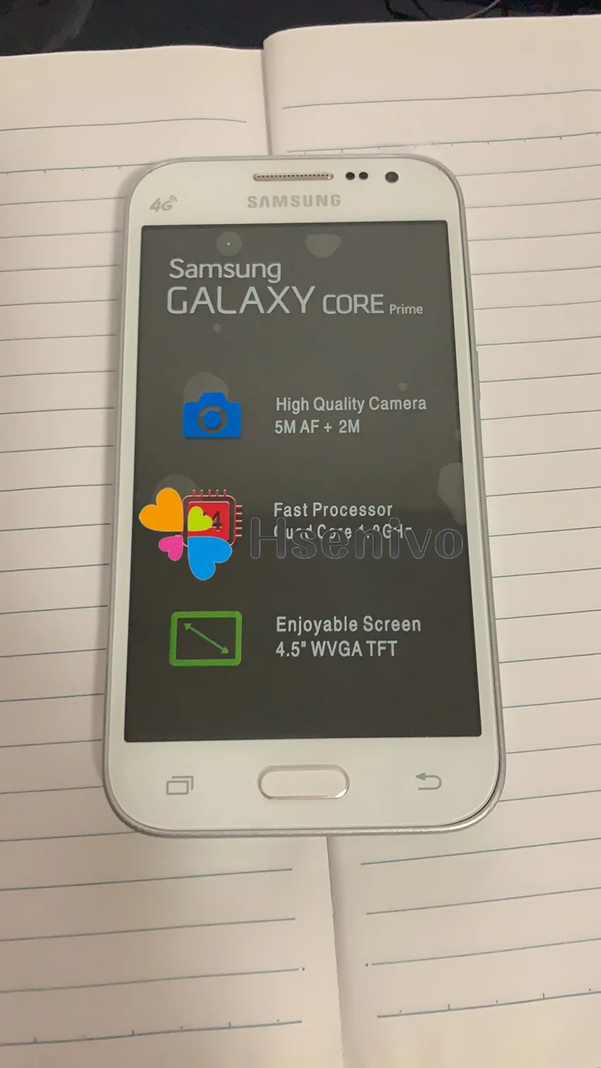 Разблокированный мобильный телефон samsung Galaxy Core Prime G360F 4G LTE, четыре ядра, две sim-карты, 1 ГБ ram, 4,5 дюймов, сенсорный экран