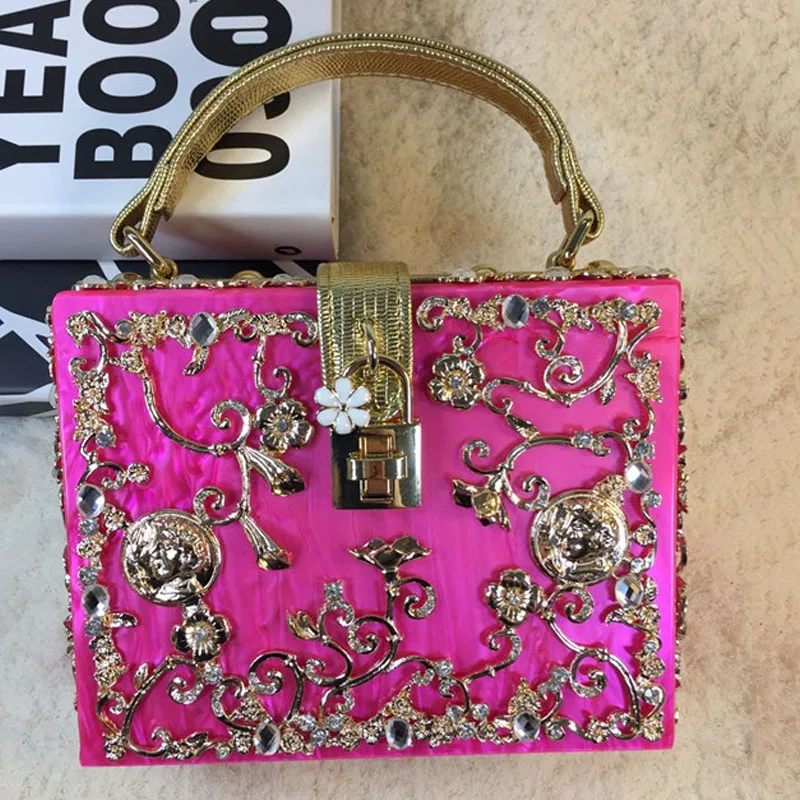 bag evening bags luxury bag famous brand designer Diamond clutch party