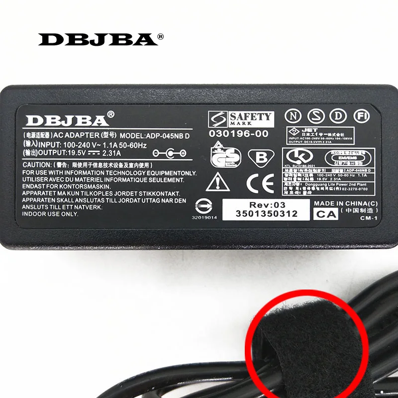 Адаптер переменного тока для ноутбука Dell Inspiron 11 3000 15 7000 HA45NM140 19 5 в 2.31A 45 Вт DA45NM140|laptop