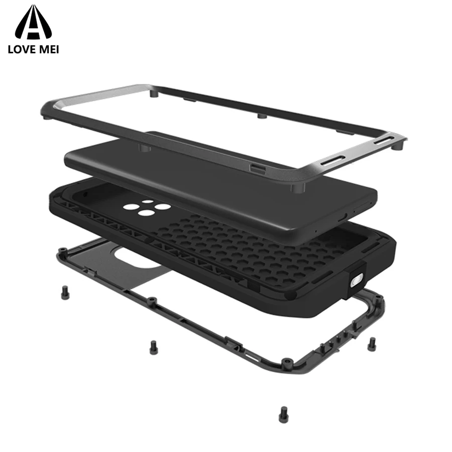 

Love Mei For Huawei Mate 20 Pro Metal Armor Shockproof Case For Huawei Mate20 Pro Aluminum Outdoor Cover For Mate 20 Pro Coque