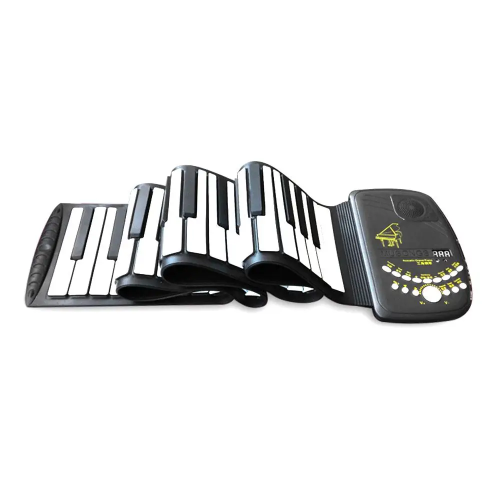 

D88K10 with Loud Speaker 88 Key Electronic Organ Flexible Beginner Roll Up Piano School Electronic Keyboard Piano Music