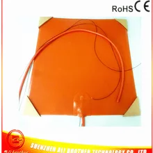 320*320*1,5 мм 3d принтер нагреватель силиконовый резиновый нагреватель 120 в 500 Вт клейкая задняя сторона 100 k Термистор 1000 мм свинцовый провод