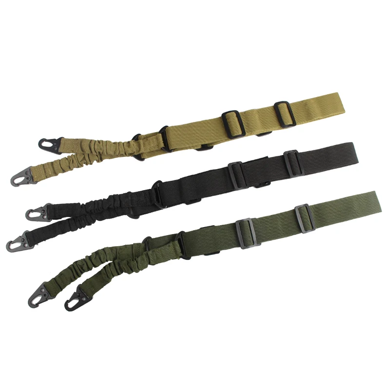 

Tactical 2 Point Rifle Sling Adjustable Bungee Hunting Airsoft Sling Strap Two Point Gun Sling Military Rifle Strap 30-0004