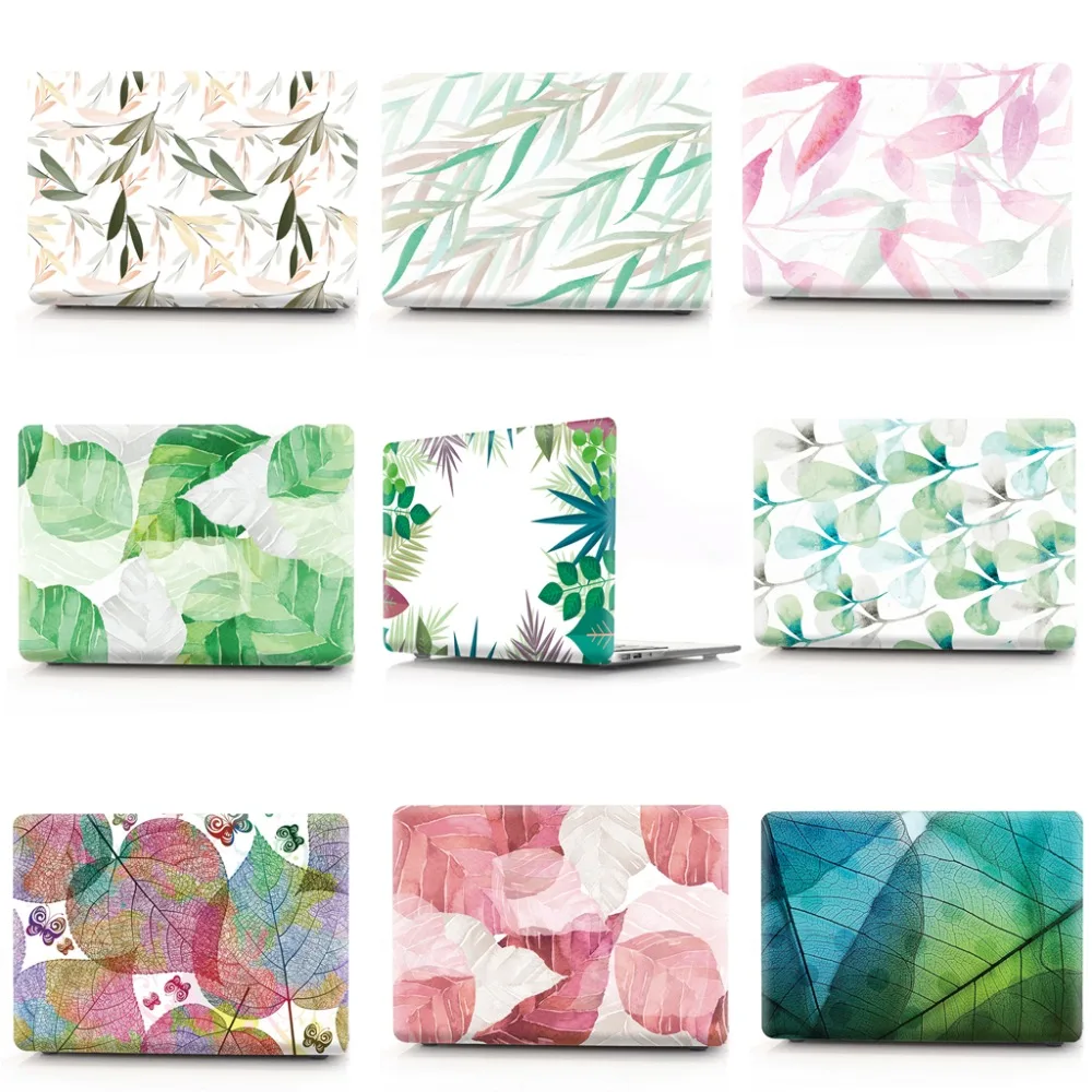New maple leaf Printing Drawing Laptop Case For Apple macbook Air 11 13 Pro Retina 12 15 Hard Case For 2018 New Macbook A1989