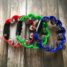 Бубен сливы ударный тамборин барабан специальная погремушка пластиковый колокольчик двухрядный колокольчик