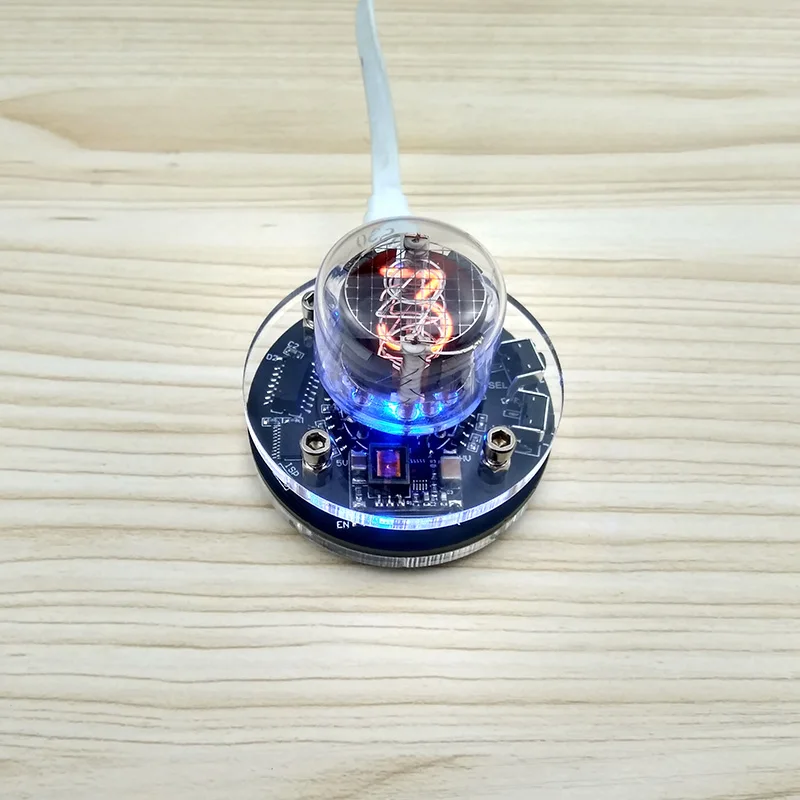 

DYKB 1-bit integrated glow tube clock FOR QS30-1 SZ-8 SZ3-1 SZ1-1 ZM1020 clock glow tube RGB LED DS3231 nixie clock Boost module