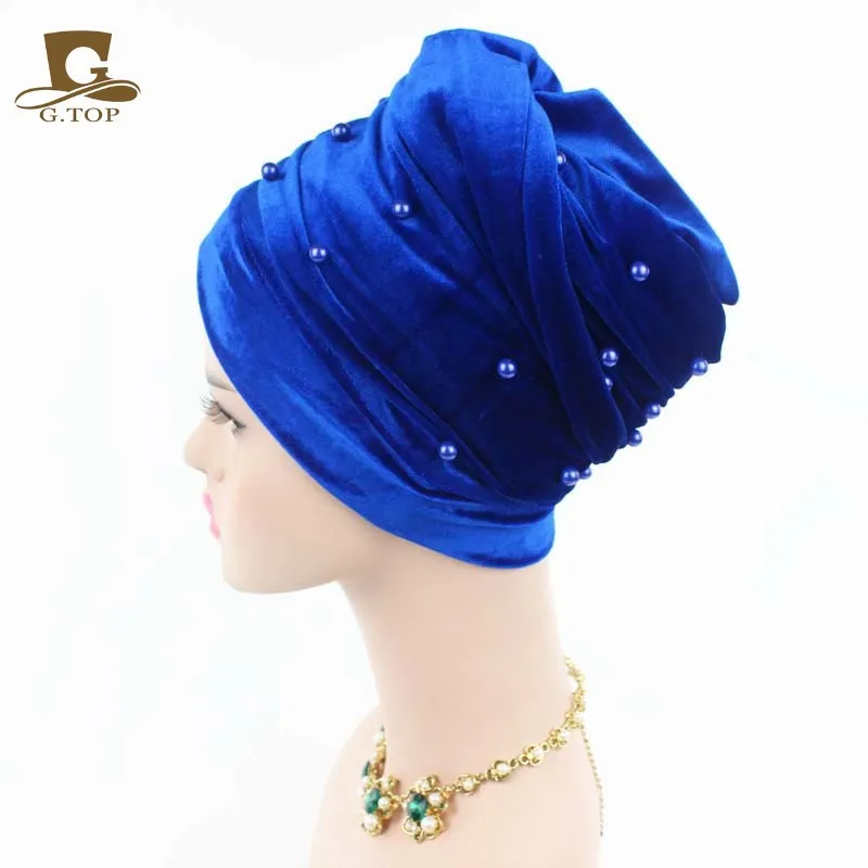 5 peças lote Nova Mulher Velvet Turban