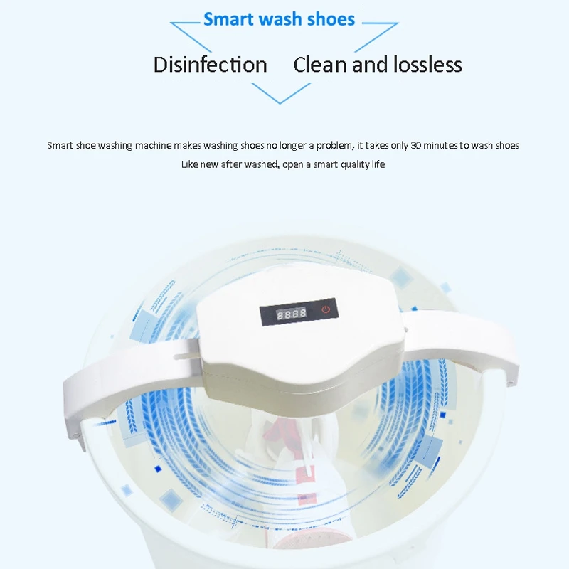  HOT！-Smart Ultrasonic Shoes Washing MachinePortable Automatic Shoes Washer Automatic Clean WashDeod