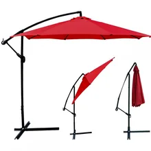 GIANTEX Garden Patio Umbrella Offset Hanging Umbrella Outdoor Market Umbrella OP2331