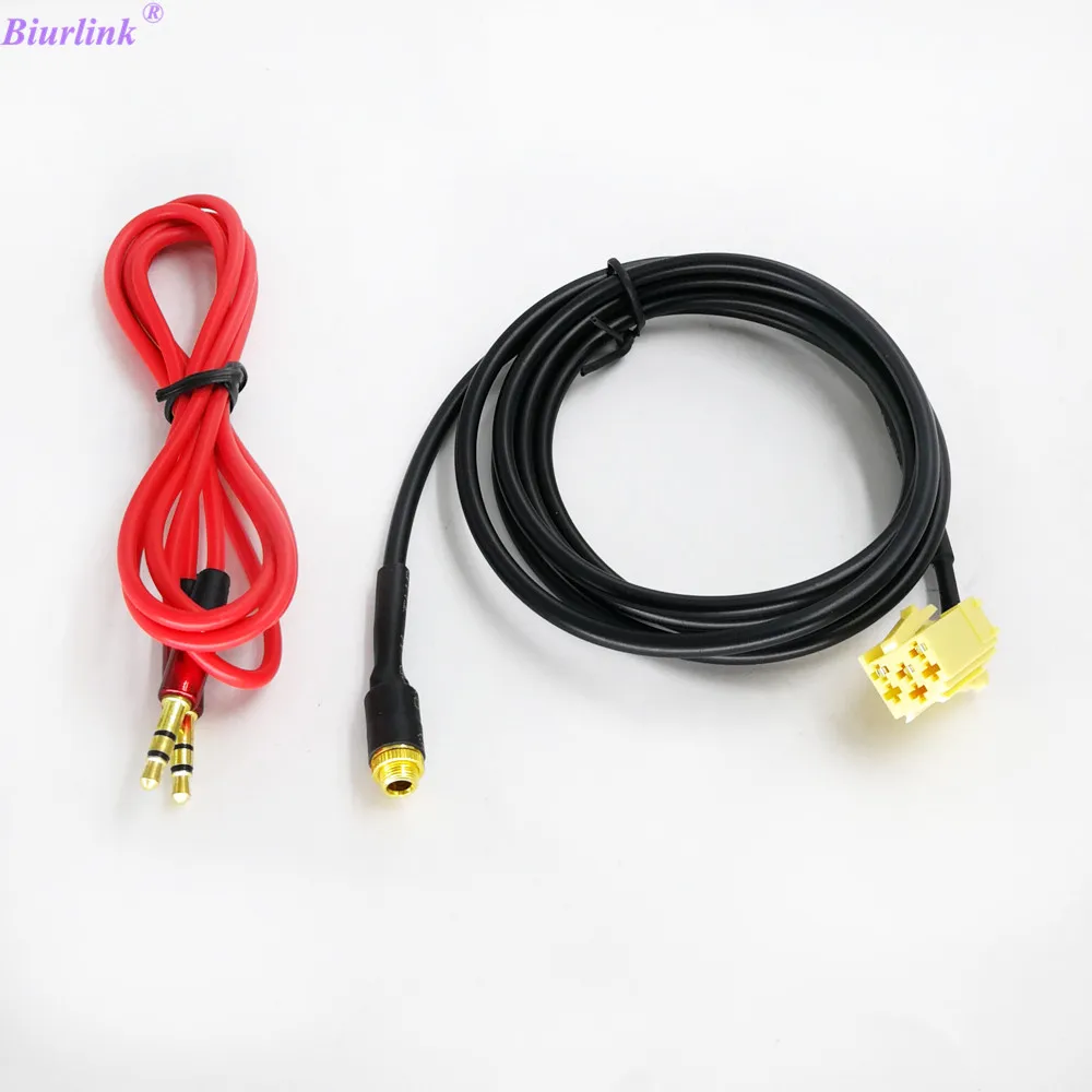 3.5mm AUX Audio Input Line Cable For Alfa Romeo Fiat Lancia Grande Punto 1.5m