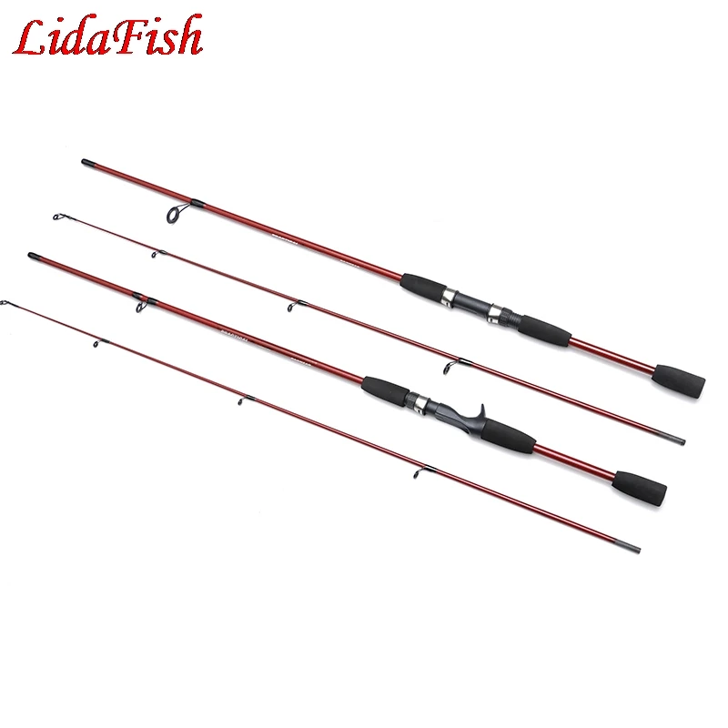 Fishing Rod 1.8M 2.1M 2/3 Section M Power Carbon Fiber Spinning/Casting Travel Rod Tackle Fishing Rod 1.8M 2.1M 2/3 Section M Power Carbon Fiber Spinning/Casting Travel Rod Tackle