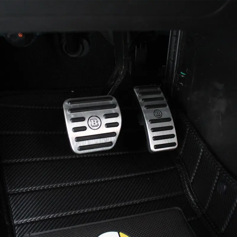 

2pcs Car Modified Accelerator Gas Pedal Brake Footrest Interior Accessories For Mercedes smart 453 fortwo forfour car styling