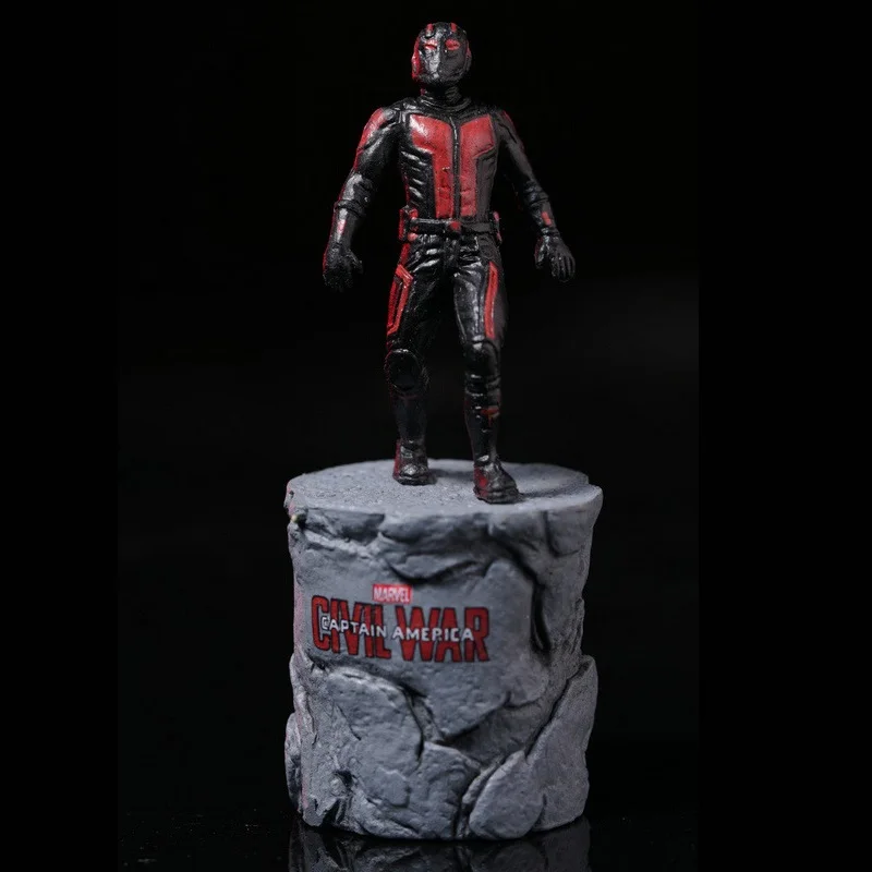 Красный Disney Marvel Мстители Человек-муравей фигурка Сидящая осанка модель аниме мини кукла украшение ПВХ Коллекция фигурка игрушки модель - Цвет: Красный