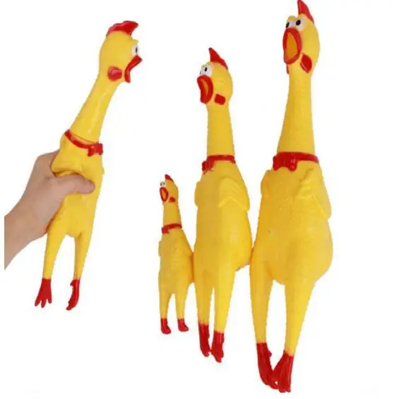 

1pcs 17cm 31cm 41cm Screaming Chicken Squeeze Sound Toy Pets Toy Product Dog Toys Shrilling Decompression Tool Funny Gadgets