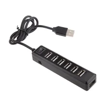 7 портовый разветвитель Multi USB 2 0 для ноутбуков PS3 Xbox Wii