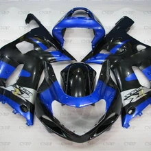 GSXR600 GSXR750 GSXR1000 2000-2003 K12 обтекатель GSX R600 R750 R1000 01 00 2000 сине-черный, сверкающий Наборы