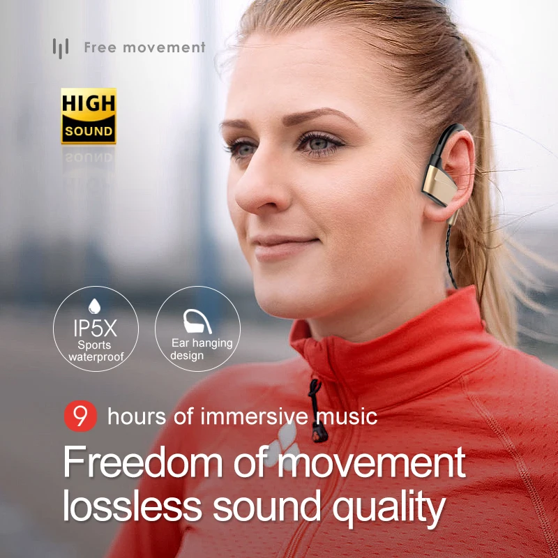 Спортивные беспроводные Bluetooth наушники Auriculares для бега с микрофоном мобильного