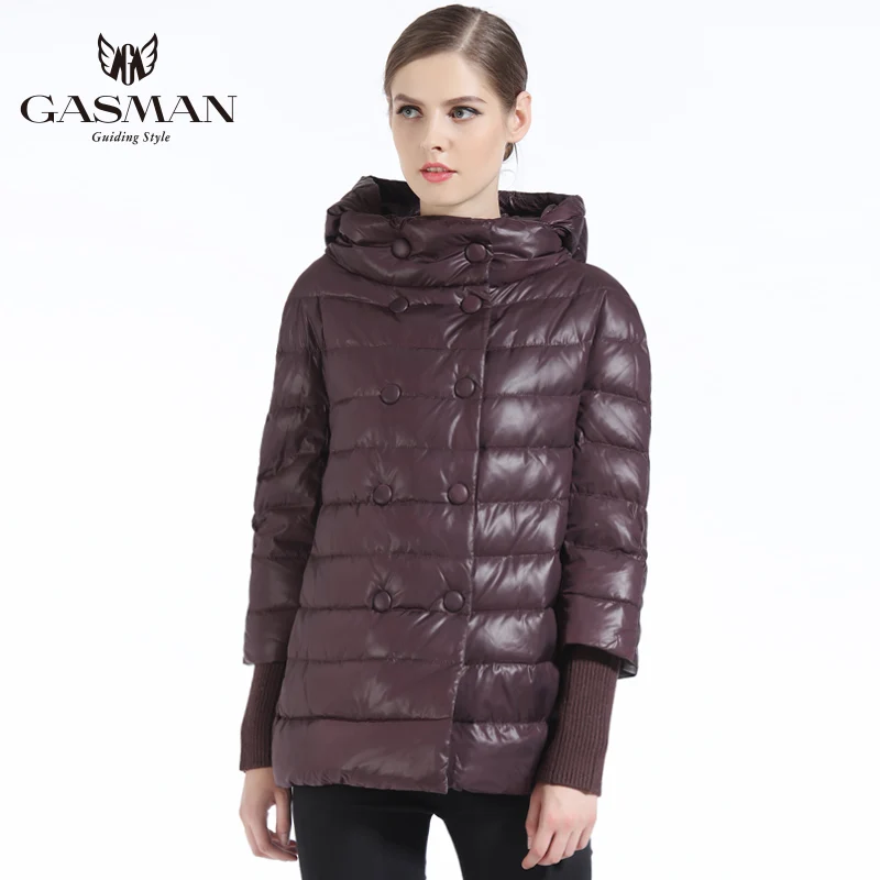 GASMAN Women Coat Autumn New 2018 Girs Down Jacket Fashion Windproof Jackets Hooded Overcoat For Women Coat And Parka Short