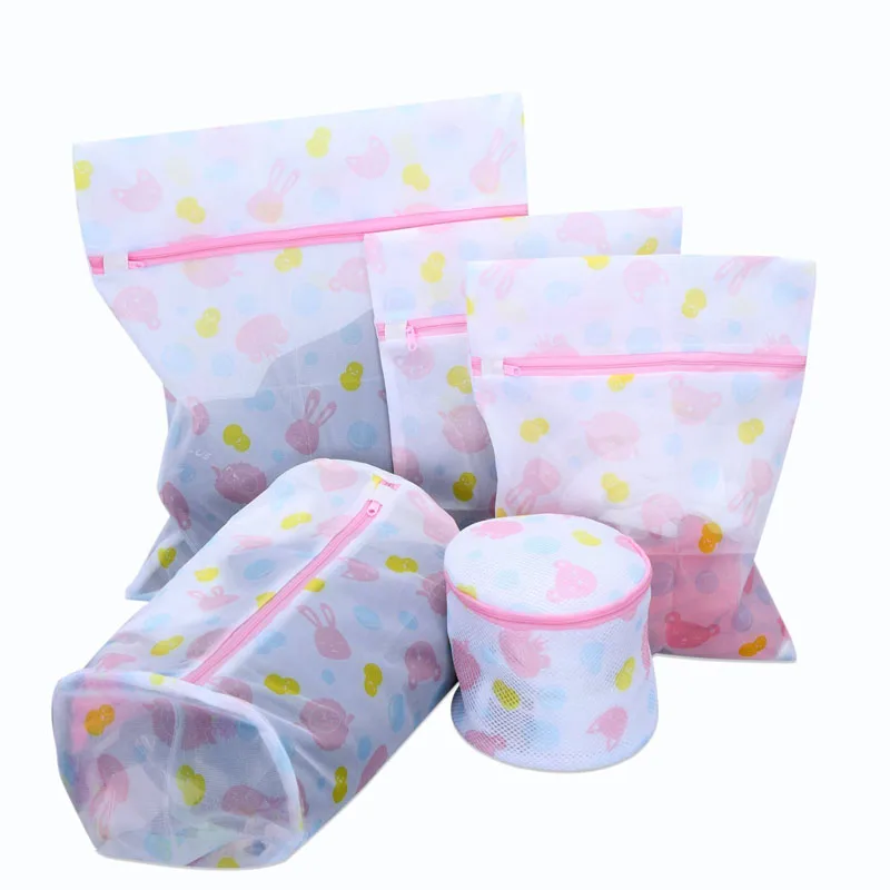 5 Pcs Silky Mesh Delicates Laundry Bags Delicate Lingerie Wash Bags Use