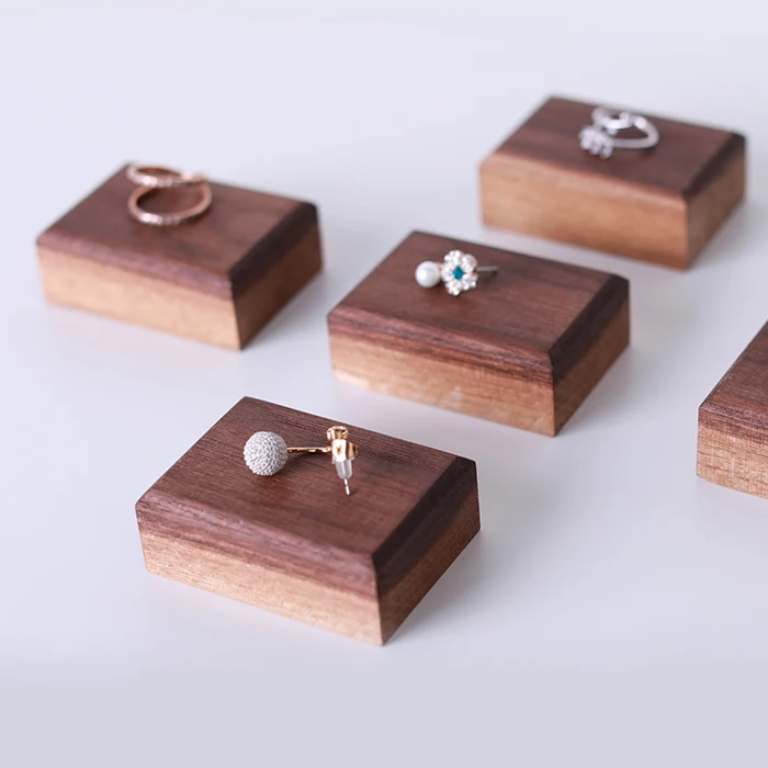  Solid Wood Ring Display Holder Jewelry Display Stand Ring Bracelets Display Rack Earrings Display R