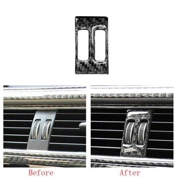 

100% Carbon Fiber Middle Console Air Vent Outlet Cover Trim For Audi A4 B8 09-16 & A5 08-17 & Q5 09-17