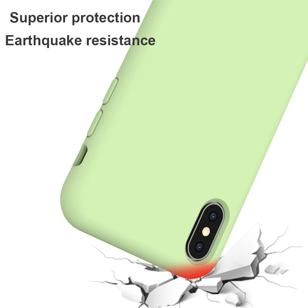 KEYSION роскошный жидкий силиконовый чехол для iPhone XS Max XR X Мягкий Жидкий ТПУ