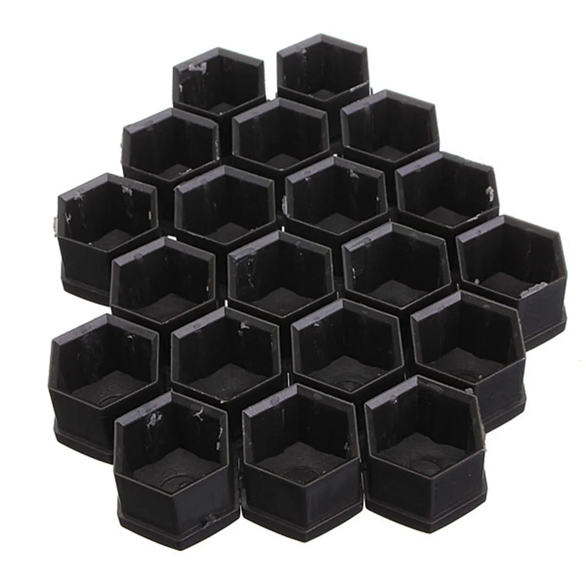 Set di 20/ mm 17/ tappi per bulloni e dadi in lega universale protezione copre nero lucido adatto per Audi