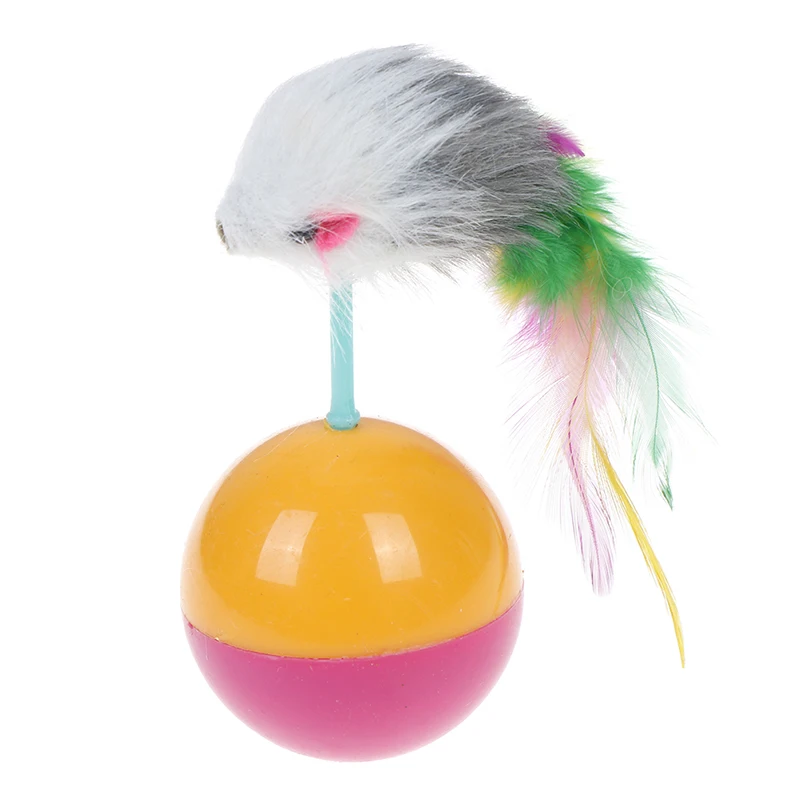 Прочные игрушки для кошек Mimi Favorite fur mouse Tumbler Kitten Cat Toys пластиковые игровые мячи для ловли кошек новое поступление