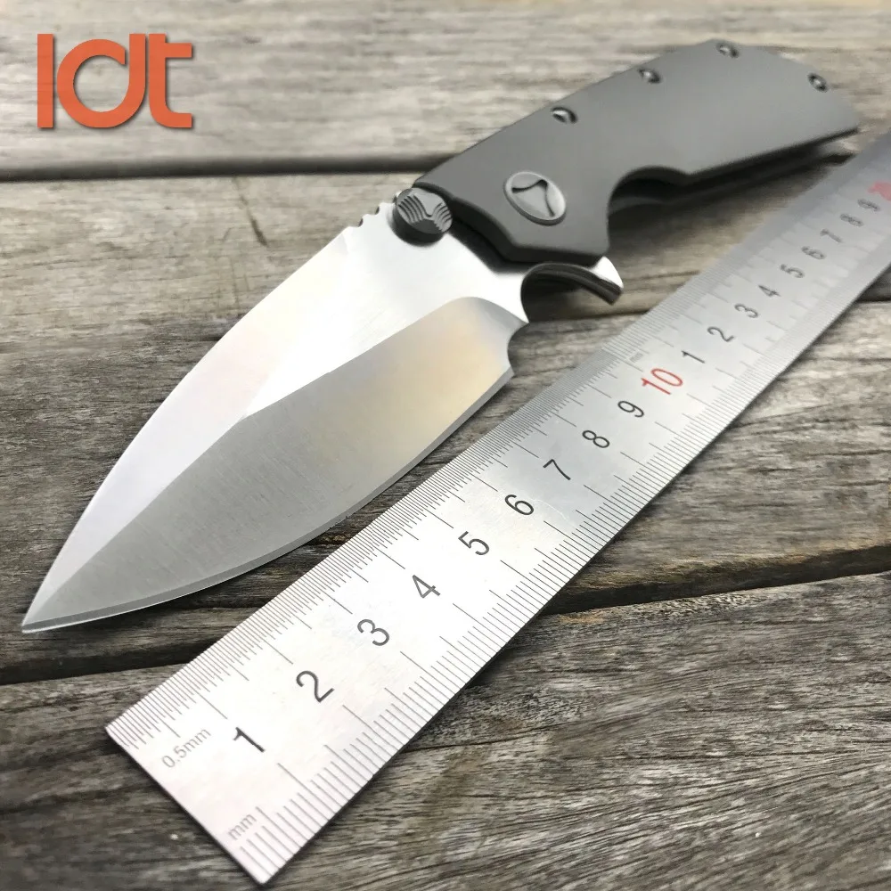 

LDT Marfione DOC Folding Knife D2 Blade Titanium TC4 Handle Flipper Survival Camping Hunting Knives Tactical Knife Outdoor Tools
