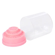 Держатель мелких предметов для ногтей пылезащитный выставочный элемент КОНТЕЙНЕР 48 отверстий инструменты для маникюра акриловый чехол