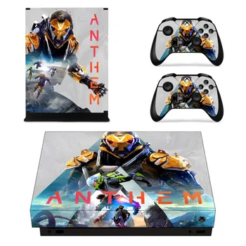 

Game Anthem Skin Sticker Decal For Microsoft Xbox One X Console and 2 Controllers For Xbox One X Skins Sticker Vinyl