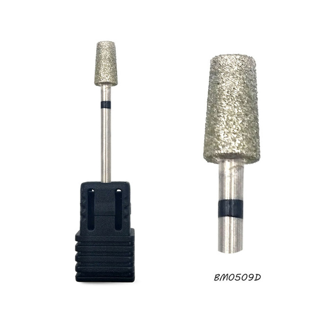 Spear Diamond Nail Drill Bit 3/32" Rotary Burr Manicure Cutters Tools Electric Drill Accessories Nail Mills-GD0208D