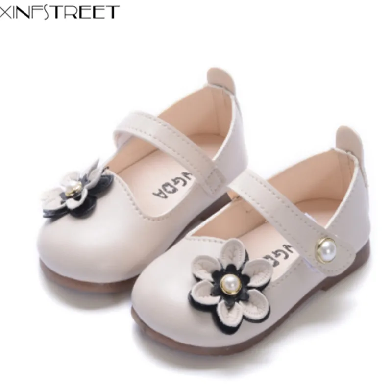 Xinfstreet Baby Girls Shoes Flower Toddler Kids Shoes For Girls Soft