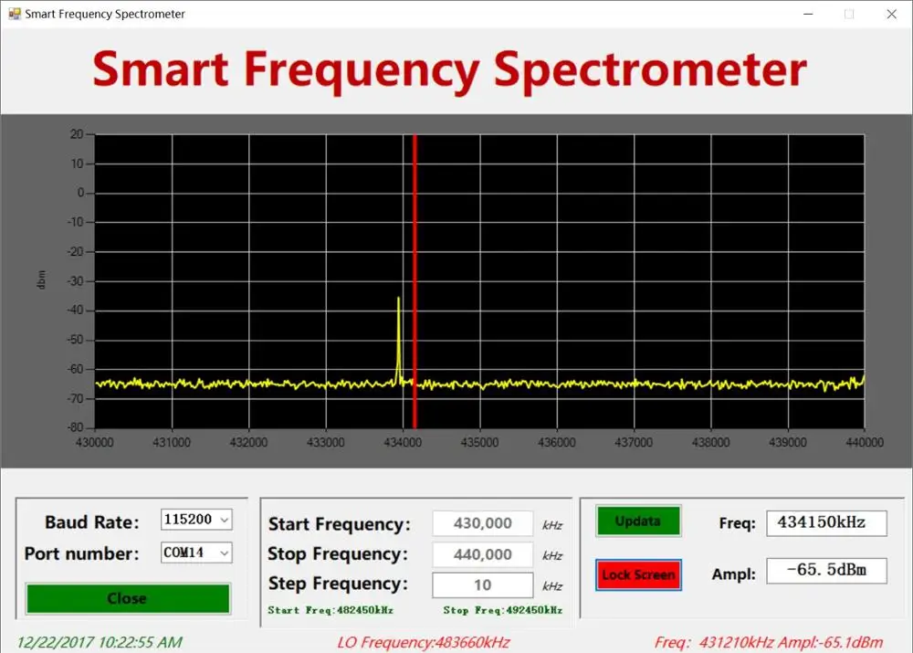 Анализатор спектра Freq6000, ручной простой анализатор спектра 10-6000 МГц с радиочастотным источником, измеритель мощности