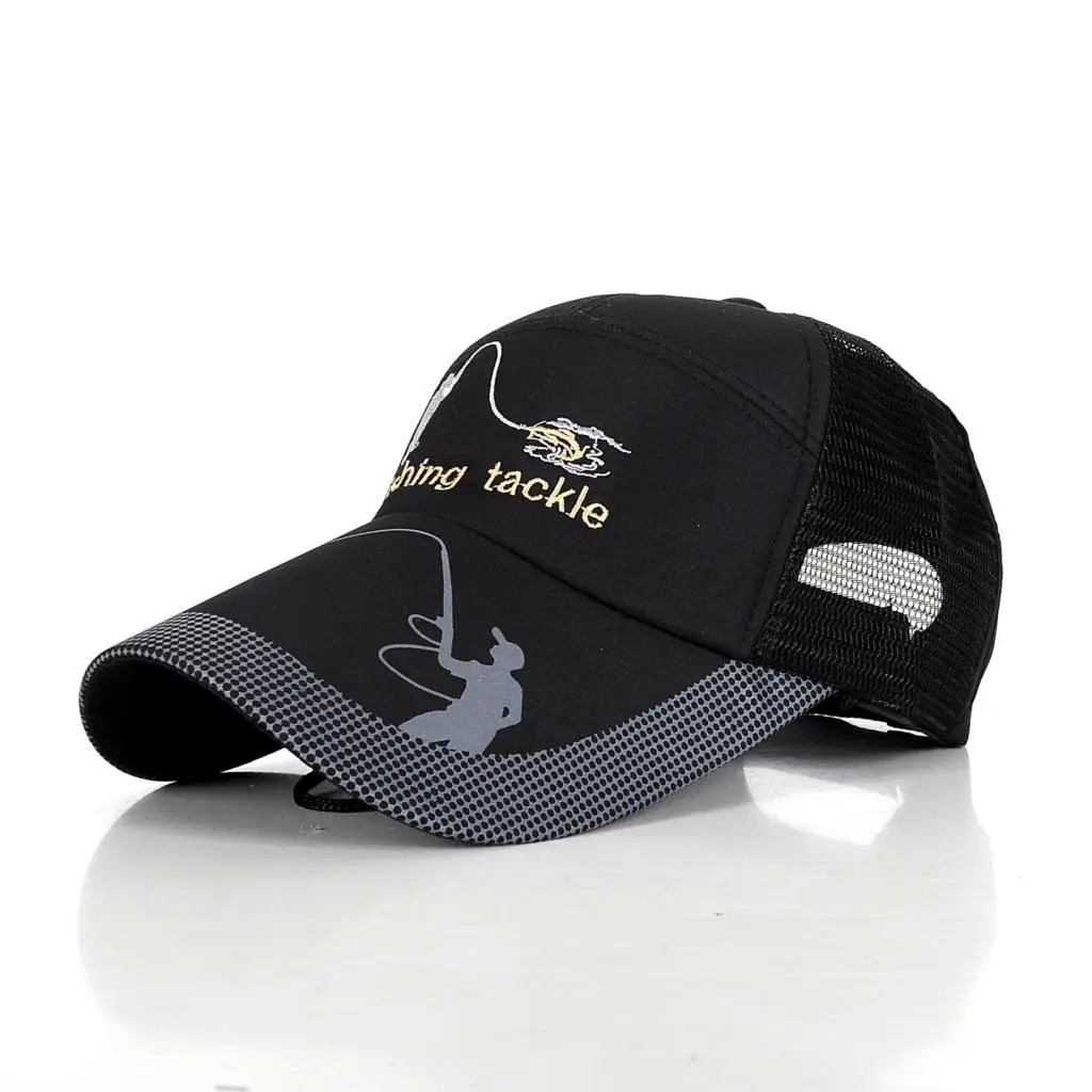 INDJXND Защита от УФ Панама с вышивкой для мужчин рыбалка женщин шапки сетки Регулируемый Зонт спортивные дизайнерские M043