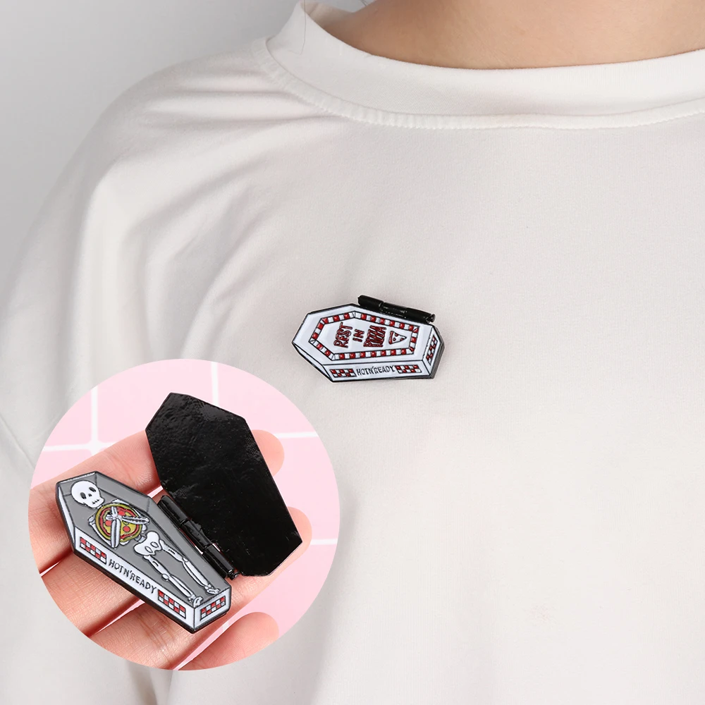 Винтажная черная металлическая брошь с буквенным принтом крутой рюкзак Кепка значок пакет значок на воротник рубашка костюм джинсы украшения из ткани подарок